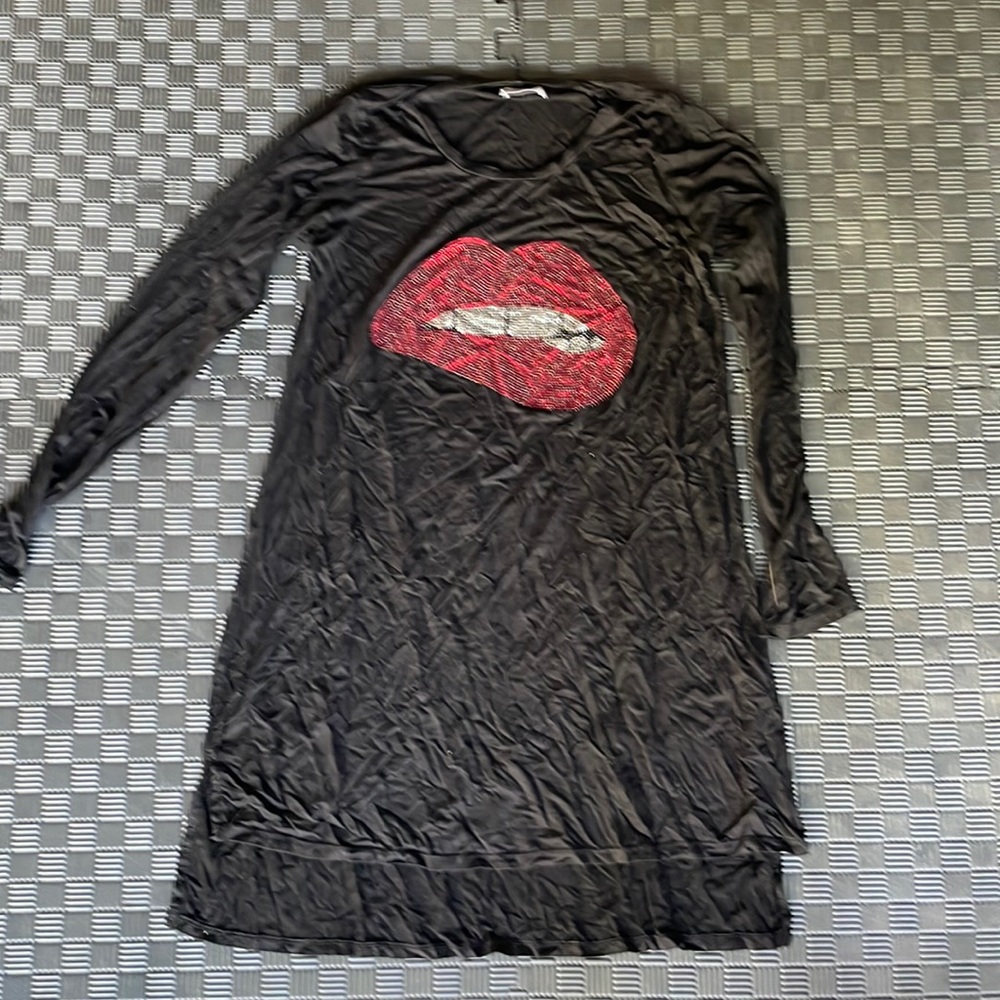 Lauren Moshi T Shirt Dress Small Hole